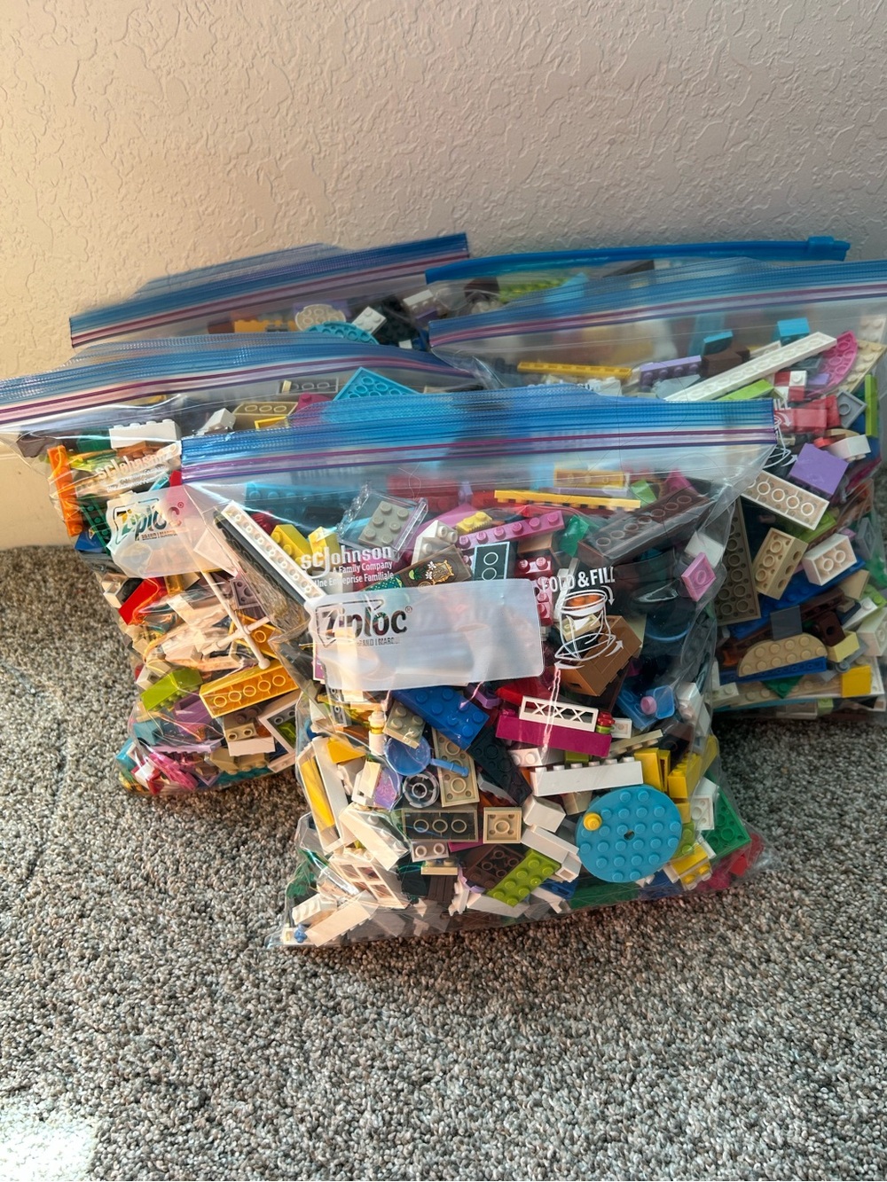 Lego Bricks - variety of sizes and colors